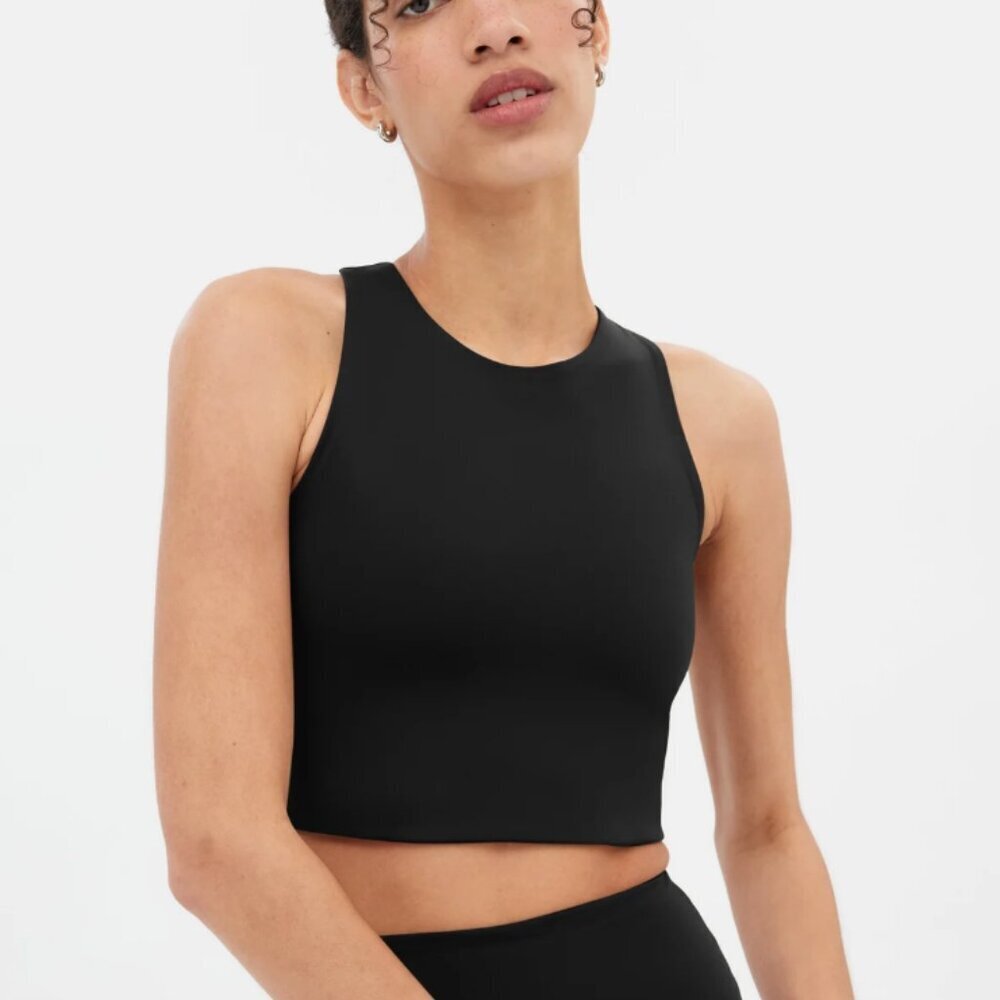 Girlfriend Collective Black Dylan Tank Bra NWT size XS